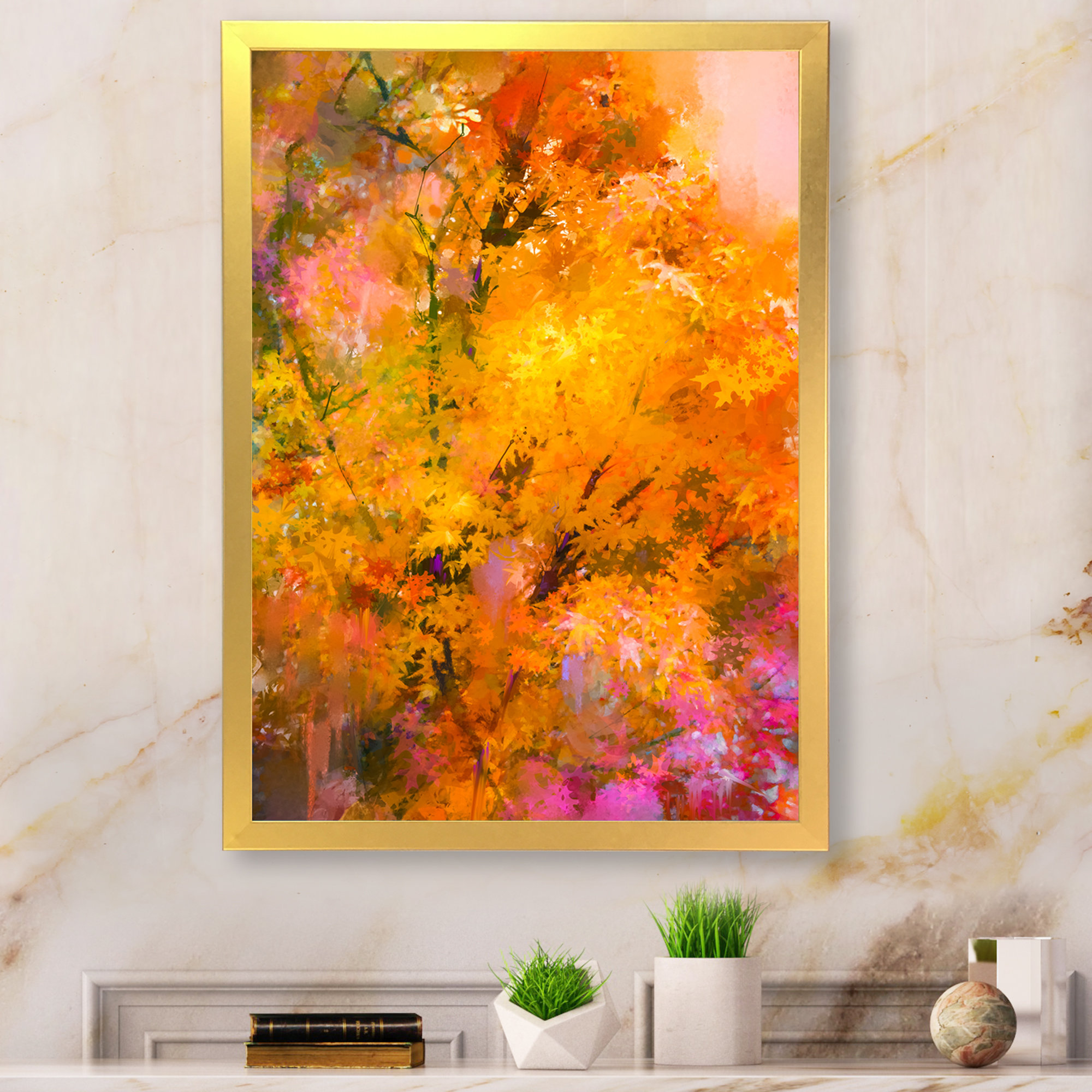 Millwood Pines Impressionist Autumn Yellow Tree " Impressionist Autumn